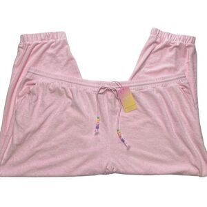 Stoney Clover Lane‎ x Target Pink Cropped Terry Jogger Sz 4X NEW